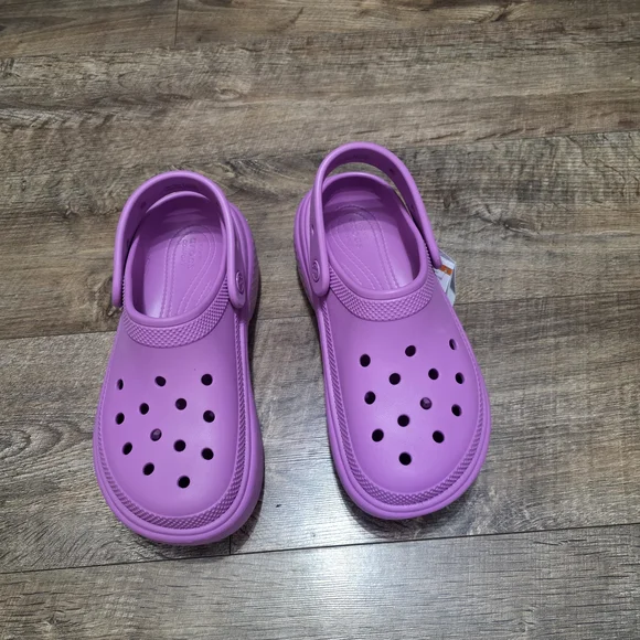 Crocs Mega Crush Purple Clogs Women Size 8 - Picture 8 of 11